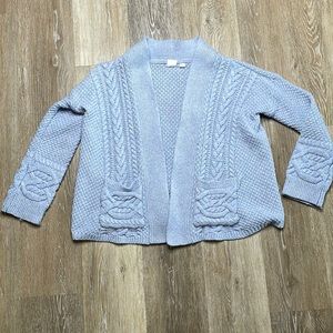 Girls blue gap Cotten wool blend cardigan sweater